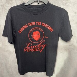 Sneaker Threads Lucky Pennies Graphic T Shirt Black Men's Size Small Streetwear